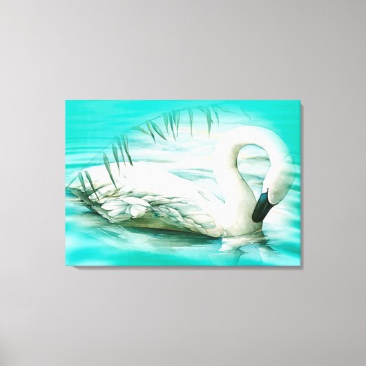 Swan Canvas Afdruk (Voorkant)
