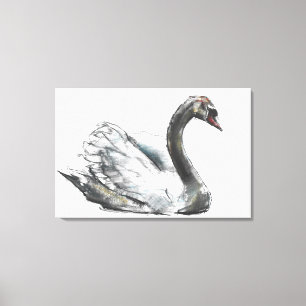 Swan Canvas Afdruk
