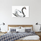 Swan Canvas Afdruk (Insitu (Slaapkamer))