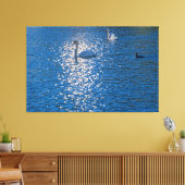 Swan Canvas Afdruk (Insitu (Woonkamer))