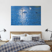 Swan Canvas Afdruk (Insitu (Slaapkamer))