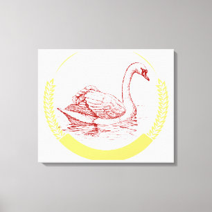 Swan Canvas Afdruk