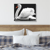 Swan Canvas Afdruk (Insitu (Slaapkamer))