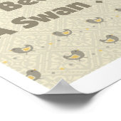 Swan Chicken in Training Poster Print (Hoek)