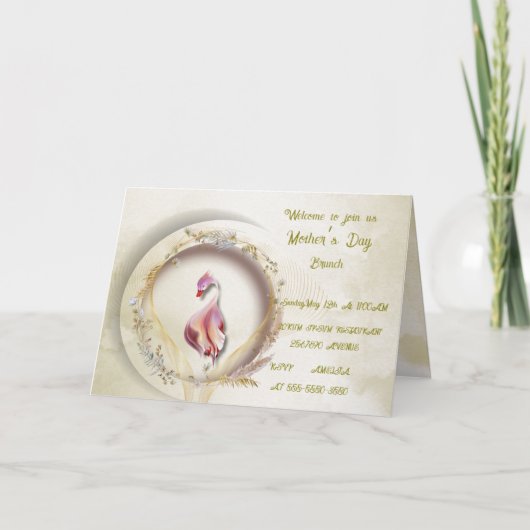 Swan chique MOEDER feest (Voorkant)