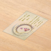 Swan chique MOEDER feest Acryl Uitnodigingen (Laagn)