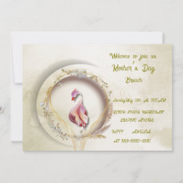 Swan chique MOEDER feest Kaart