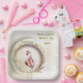 Swan chique MOEDER feest Papieren Bordje (Feest)