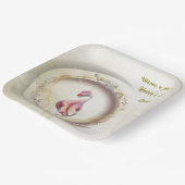 Swan chique MOEDER feest Papieren Bordje (Gebogen)