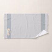 Swan Couple on Light Silver Grey Shades Bad Handdoek (Handdoek)