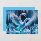 Swan Dance Briefkaart (Voorkant / Achterkant)