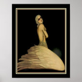 "Swan Dancer" Nanni Art Deco Print (Voorkant)