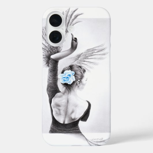 Swan dansende vrouw ballet Surreal-tekenkunst Case-Mate iPhone Case (Achterkant)