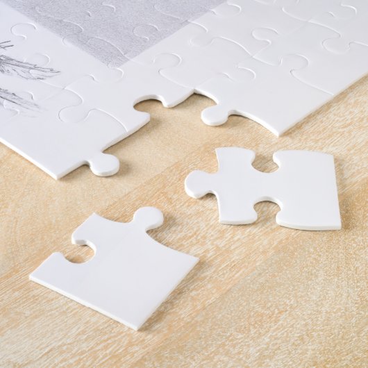 Swan dansende vrouw ballet Surreal-tekenkunst Legpuzzel (Zijkant)