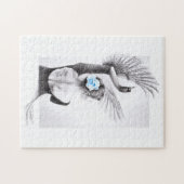 Swan dansende vrouw ballet Surreal-tekenkunst Legpuzzel (Horizontaal)