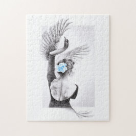 Swan dansende vrouw ballet Surreal-tekenkunst Legpuzzel