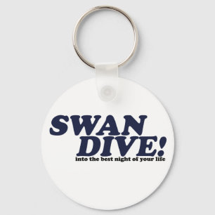 Swan Dive in de nacht van je leven Sleutelhanger