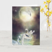 Swan Dreams ArtCard Kaart (Gele Bloem)