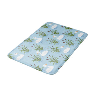 Swan Duck Pond Pattern Badmat