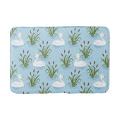 Swan Duck Pond Pattern Badmat (Voorkant)