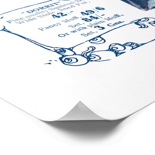 Swan & Edgar's fashionable Furs #A Poster (Hoek)