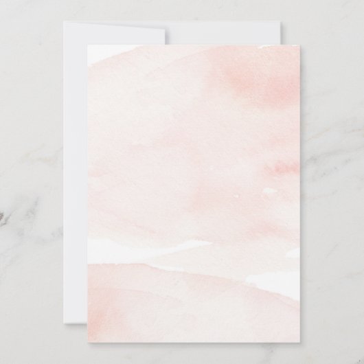 Swan Elegant Pink Birthday Uitnodiging (Achterkant)