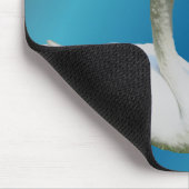 Swan en Hibiscus Natuur Mousepad Muismat (Hoek)