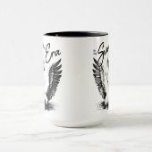  Swan Era Zwart Print Mok (Midden)