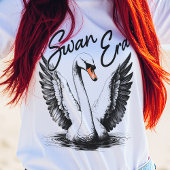  Swan Era Zwart Print T-shirt