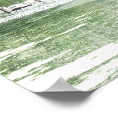 Swan Family on River Poster (Hoek)