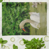 Swan Family Theedoek (Gevouwen)