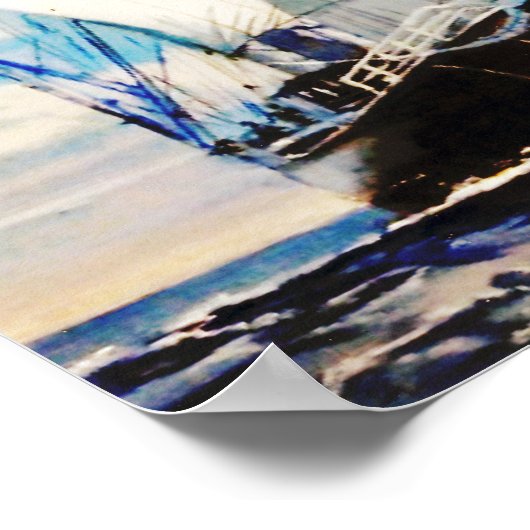 Swan Fan Makkum Poster (Hoek)