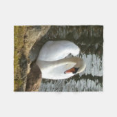 Swan Fleece Deken (Voorkant (Horizontaal))