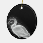 Swan Fractal Keramisch Ornament (Links)