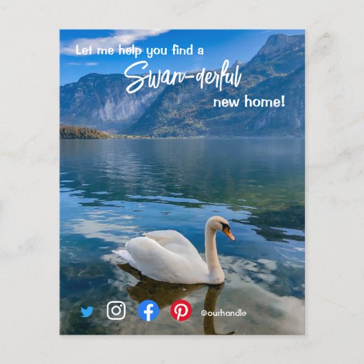 swan - geweldige marketing van makelaars in onroer flyer (Voorkant)