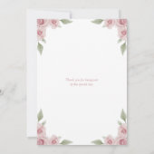 Swan Girl Baby shower uitnodiging (Achterkant)