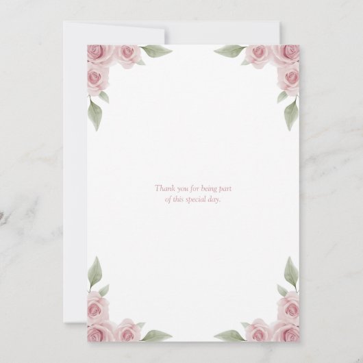 Swan Girl Baby shower uitnodiging (Achterkant)