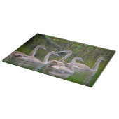 Swan Glass Cutting Board Snijplank (Hoek)