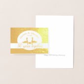 Swan golden 50ste trouwdag folie kaarten (Display)