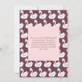 Swan Graduation Party Kaart (Achterkant)