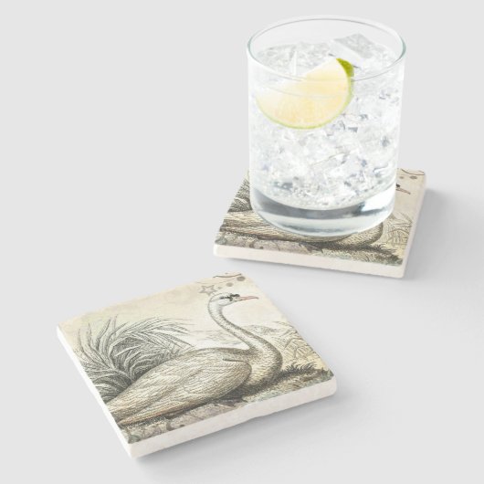 Swan Graphic Stenen Onderzetter (Zijkant)