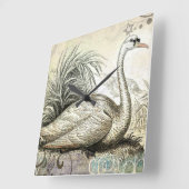 Swan Graphic Vierkante Klok (Hoek)