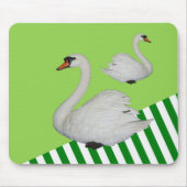 Swan Green Stripe Muismat! Muismat (Voorkant)