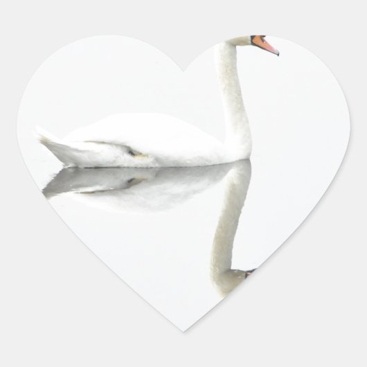 Swan Hart Sticker (Voorkant)