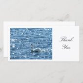 Swan - Hartelijk dank Bedankkaart (Voorkant / Achterkant)