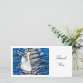 Swan - Hartelijk dank Bedankkaart (Staand voorkant)