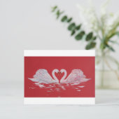 Swan Heart Briefkaart (Staand voorkant)