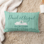 Swan Heart Jubileum 25 jaar samen Kussen (Deken)