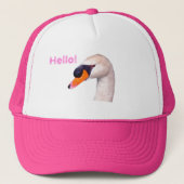 Swan Hello! Trucker Pet (Voorkant)