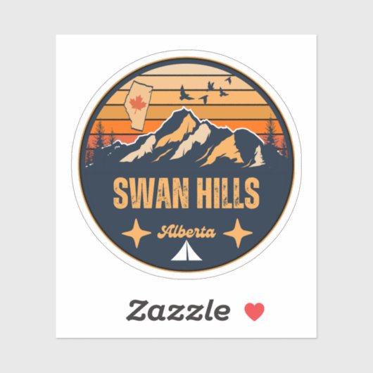 Swan Hills, Alberta Sticker (Vel)